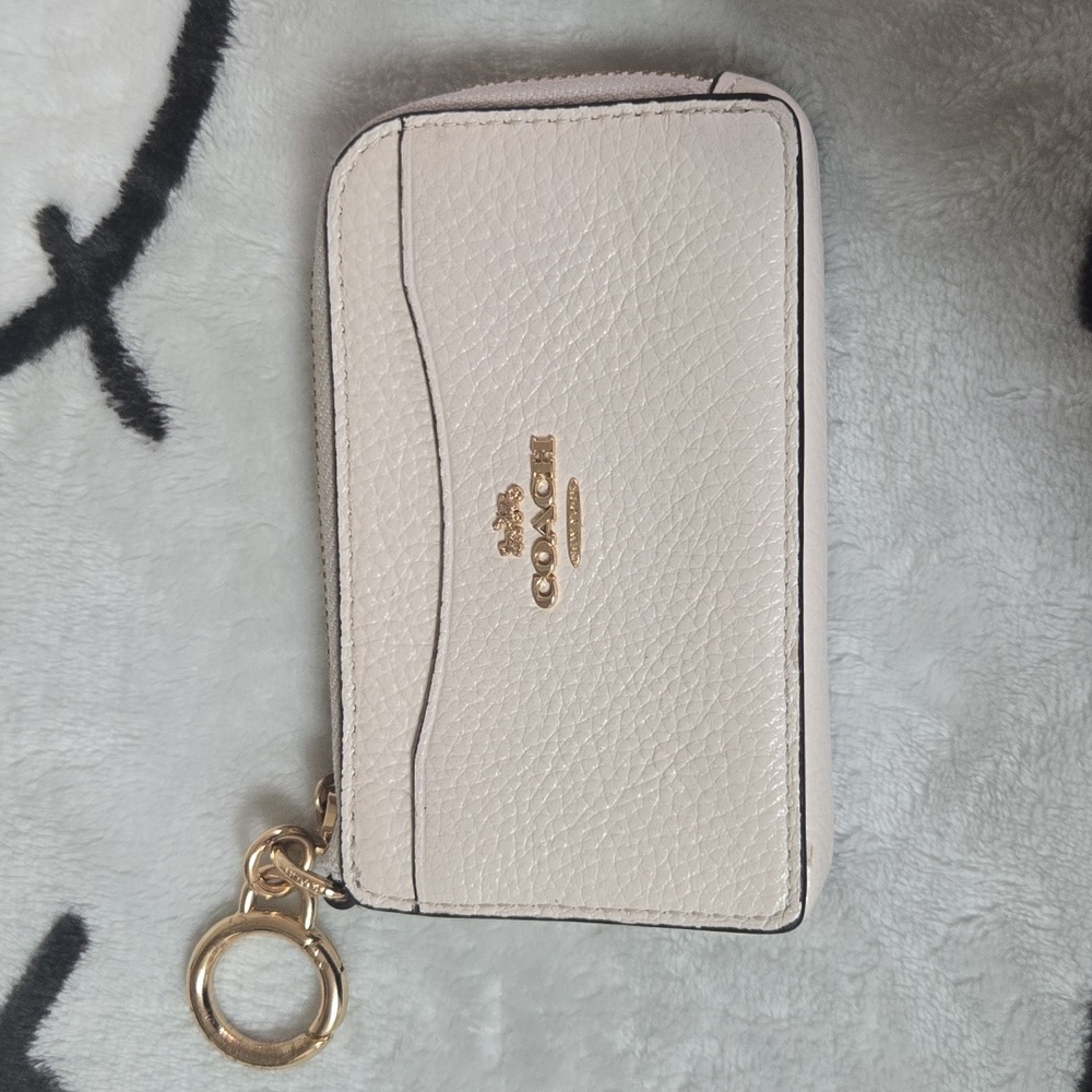 Coach Cream Leather Wallet